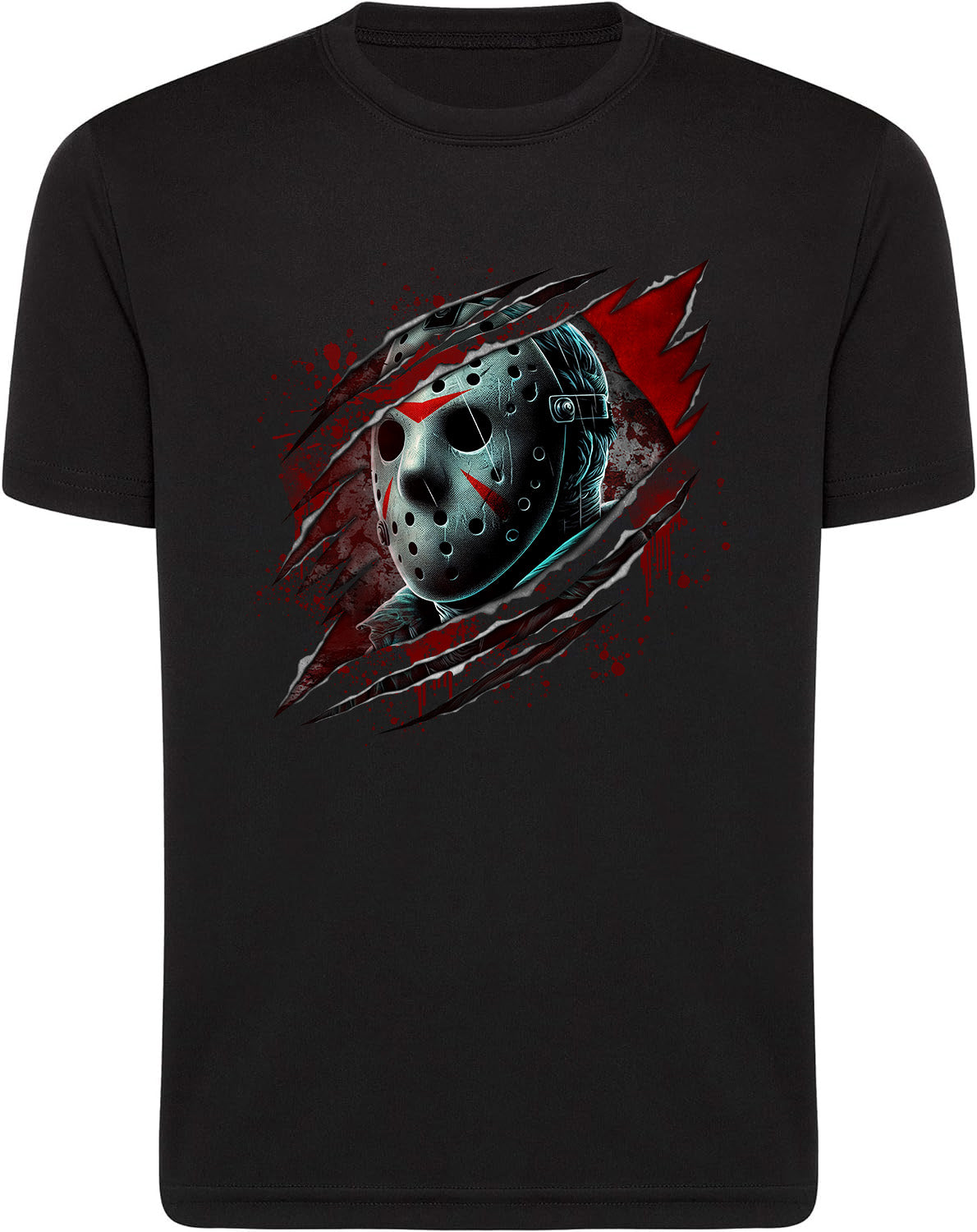Jason Voorhees Friday 13th Halloween Black Tees