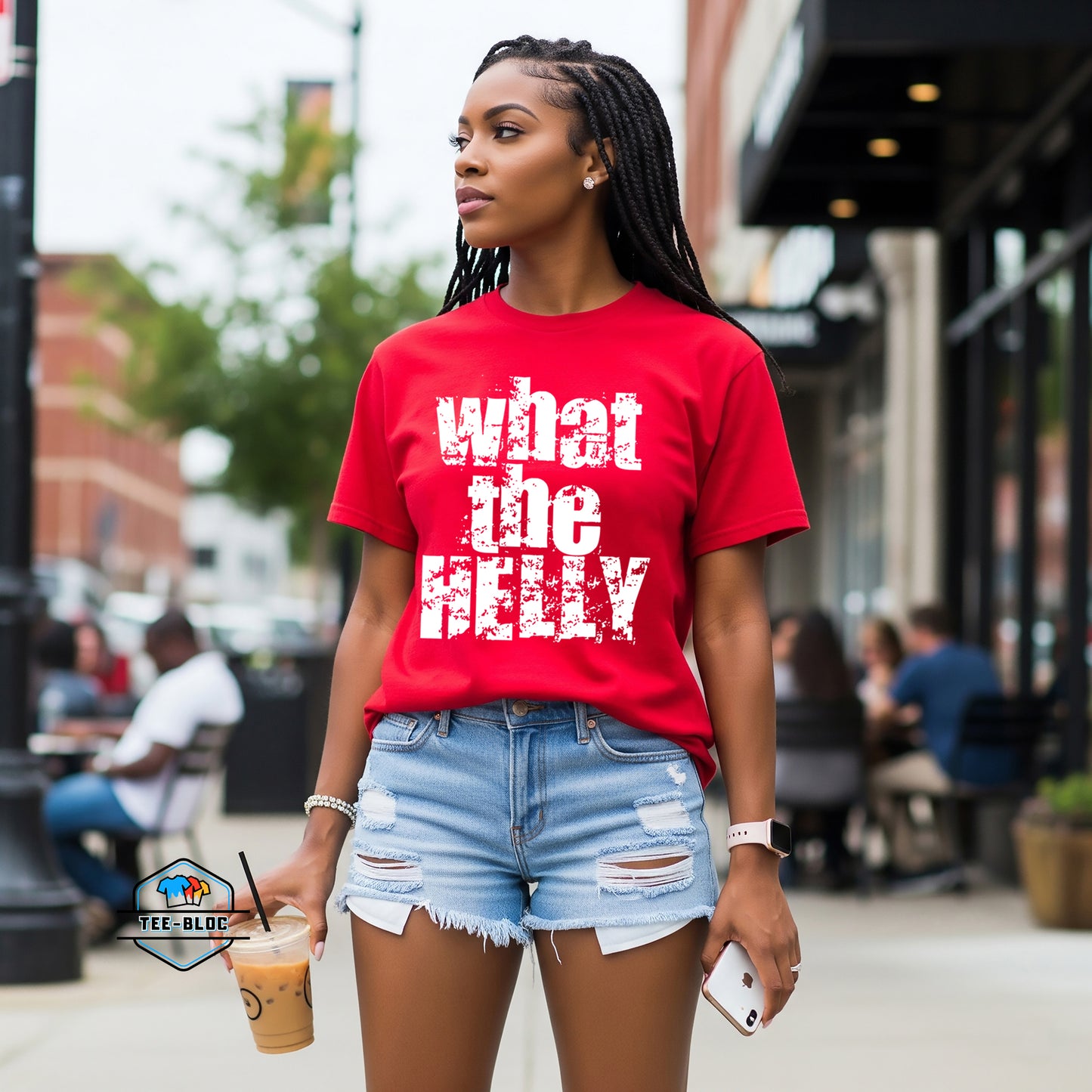Rob49 WTHelly - What The Helly Red Tees Model