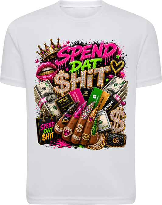 White Yung Miami Spend Dat Shit Tee