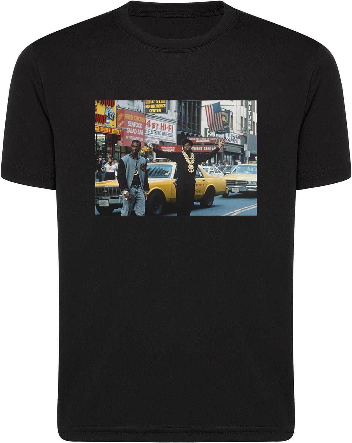 Hip-Hop Duo Retro Image T-Shirt