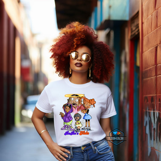 BeBe's Kids Graphic Printed White T-Shirts