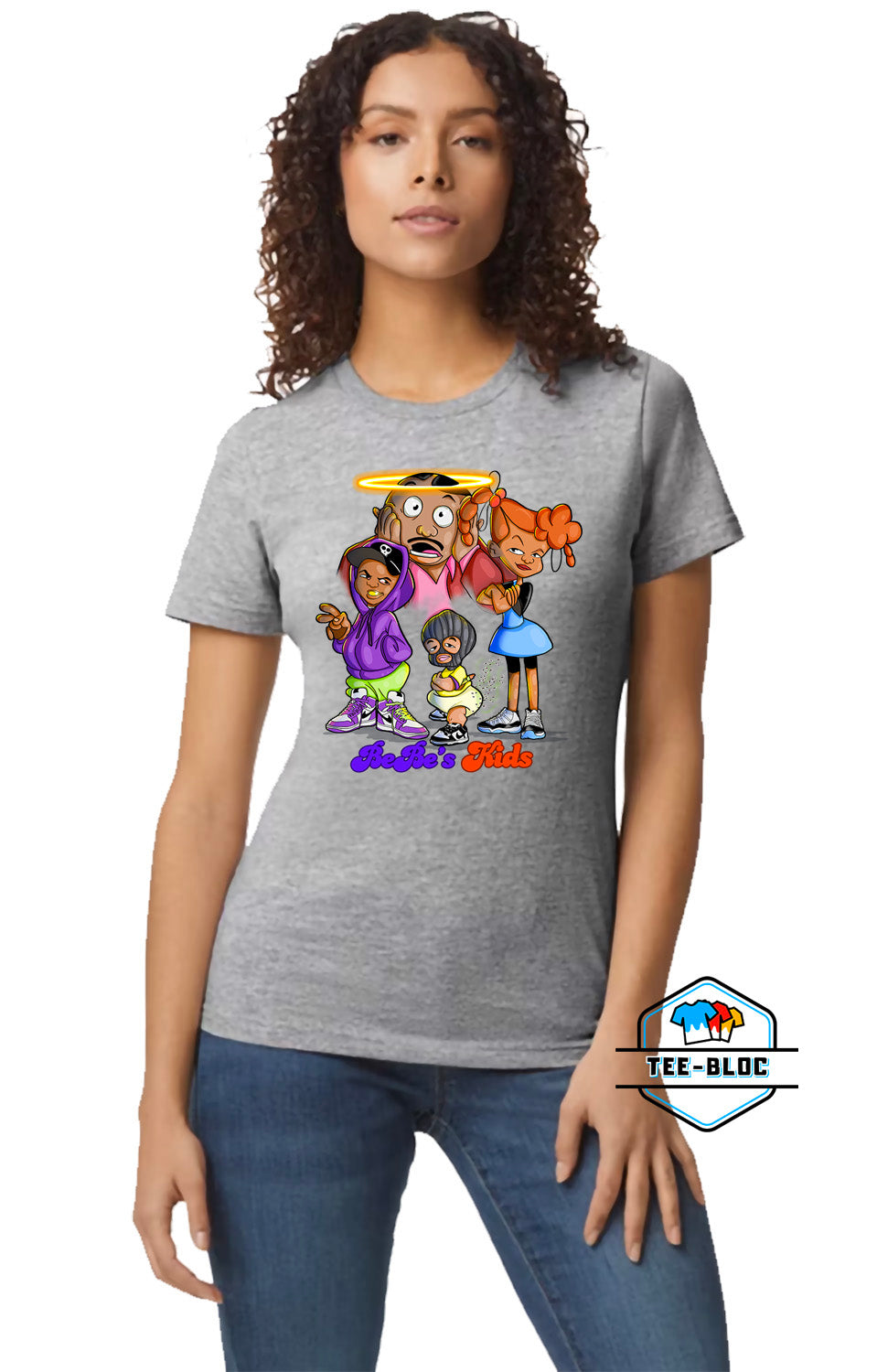 BeBe's Kids Graphic Printed Gray T-Shirts