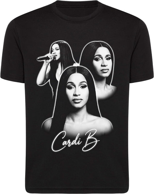 Cardi B Celebrity Big Face T-Shirts