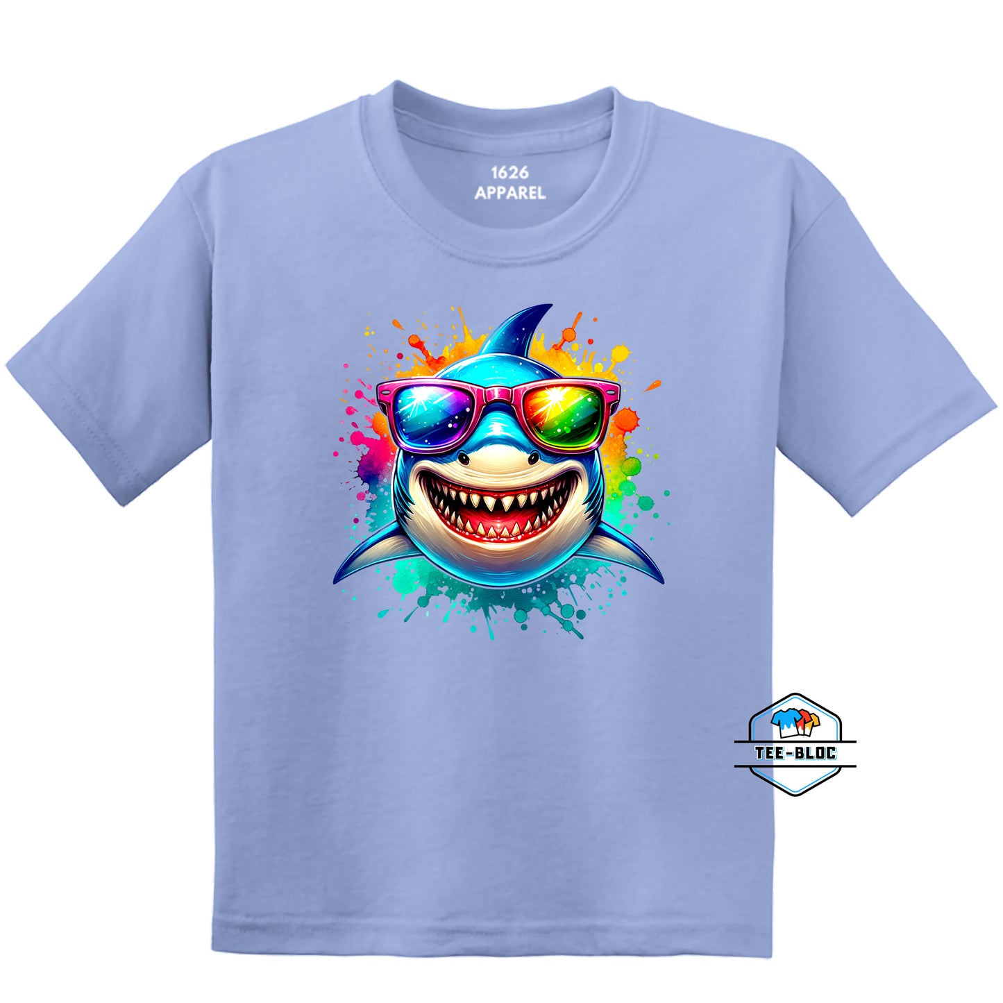 Cool Shark Youth Carolina Blue T-Shirts