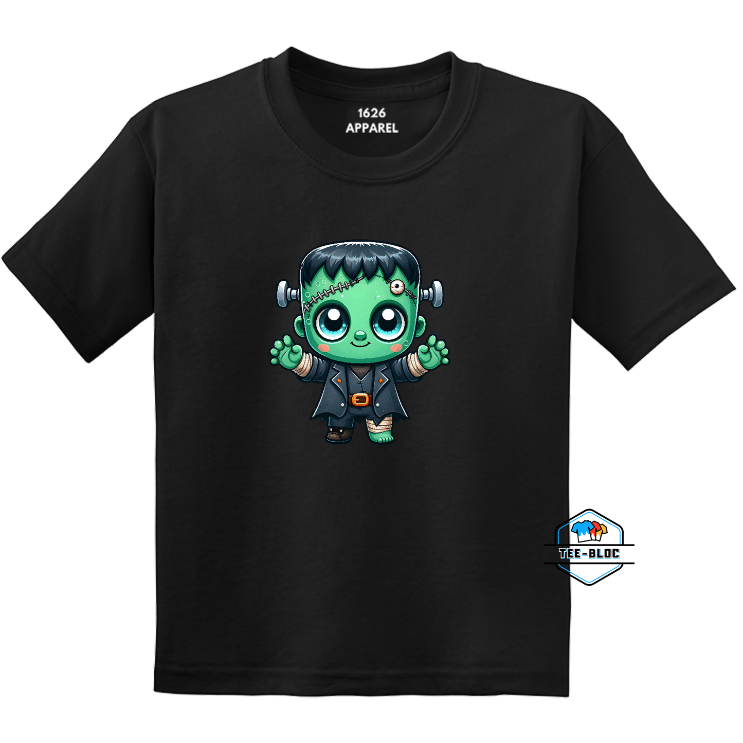 Kids' Cute Frankenstein Halloween Graphic T-Shirts