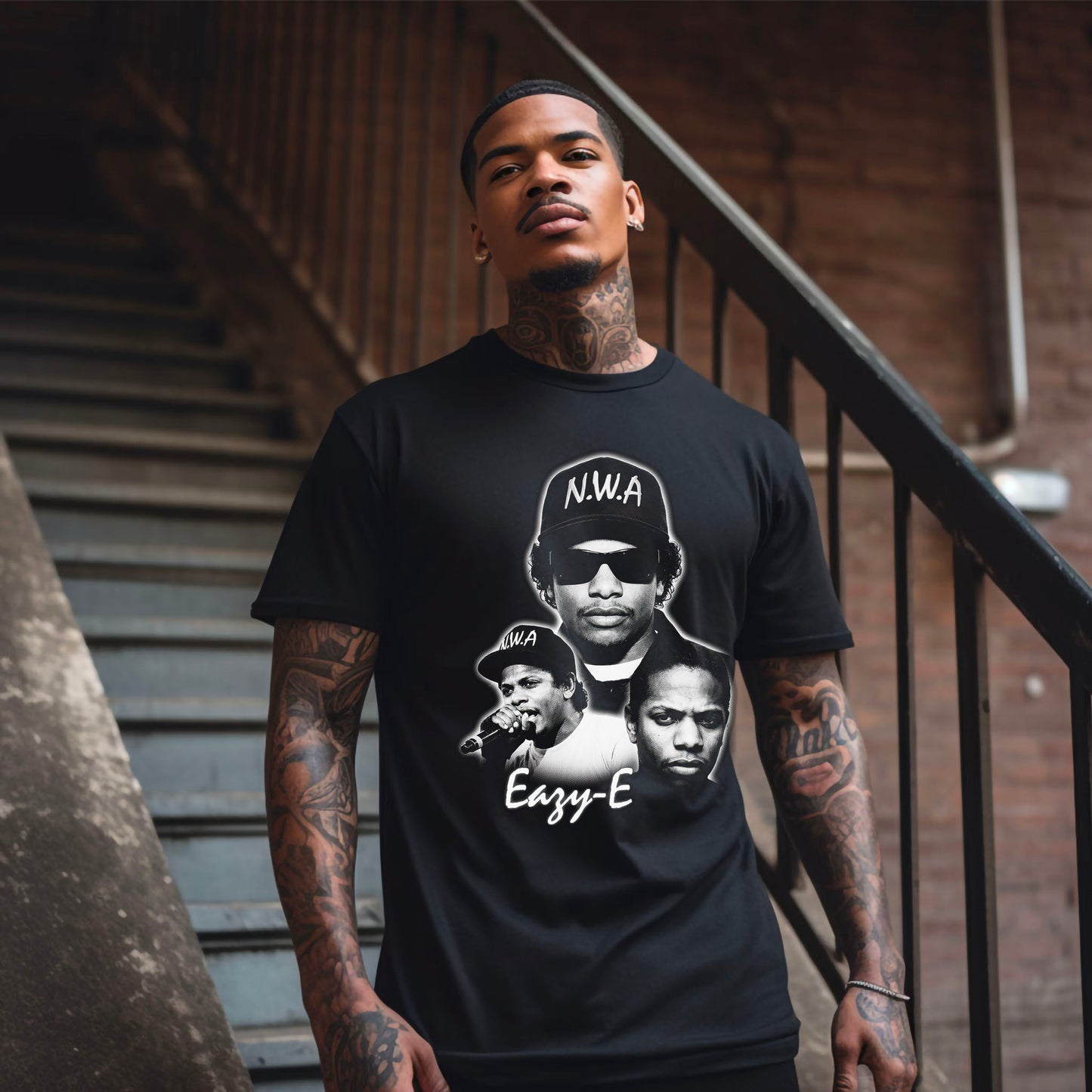 Eazy E Celebrity Big Face T-Shirts