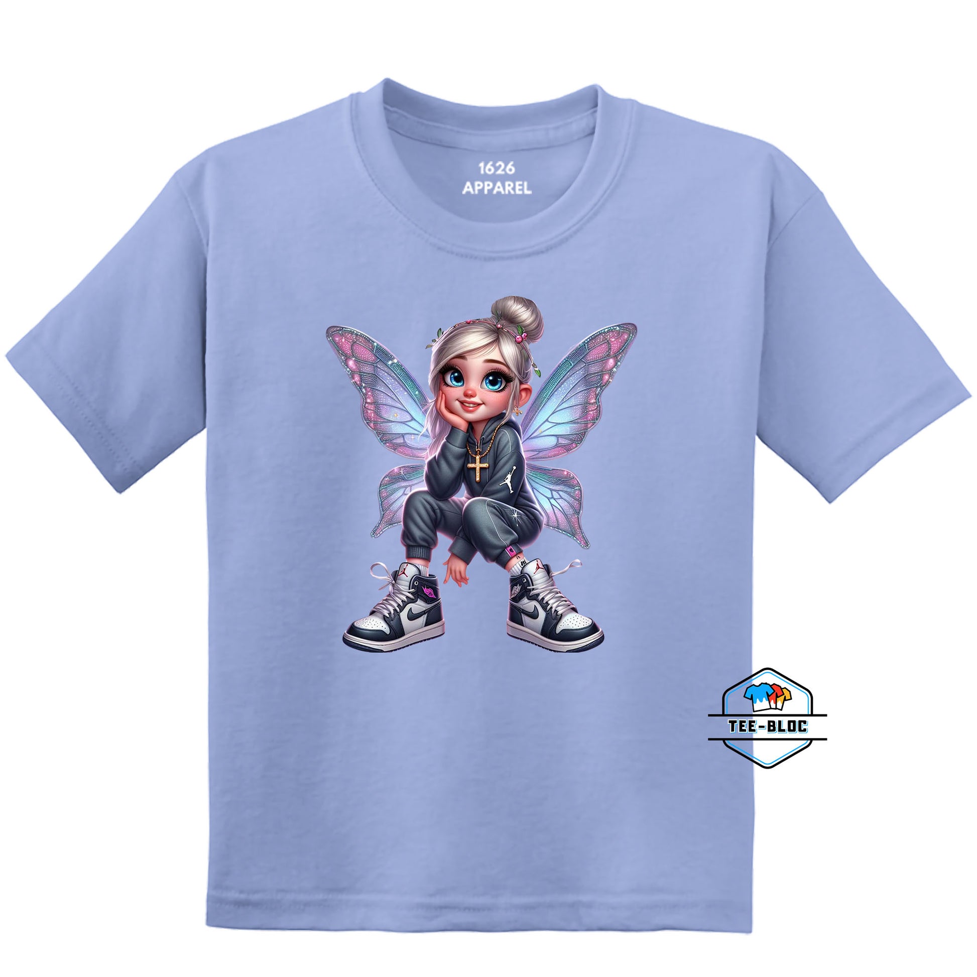 Fairy In A Sweatsuit - Carolina Blue Youth T-Shirts