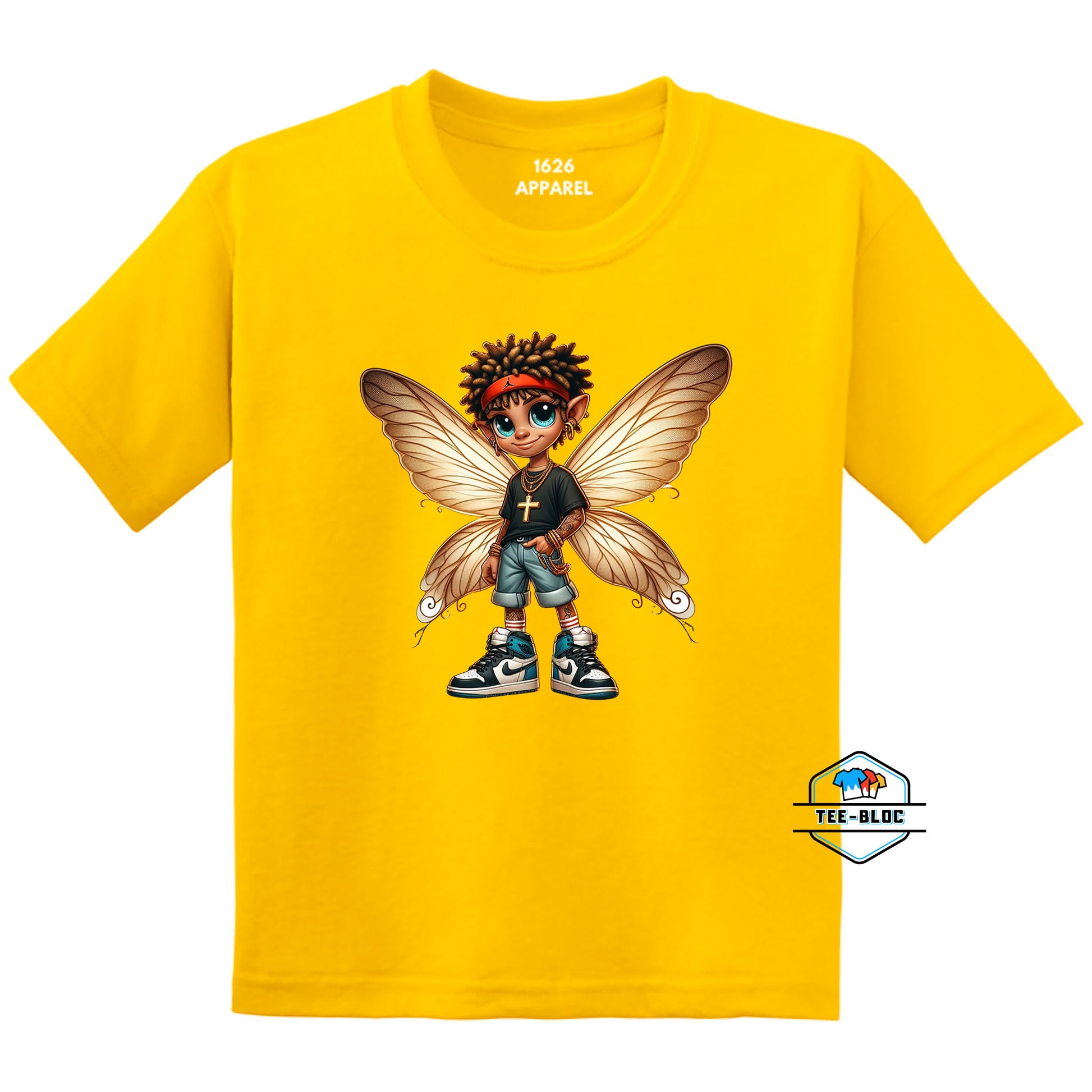 Twists with Headband Fairy - Yellow Youth T-Shirts