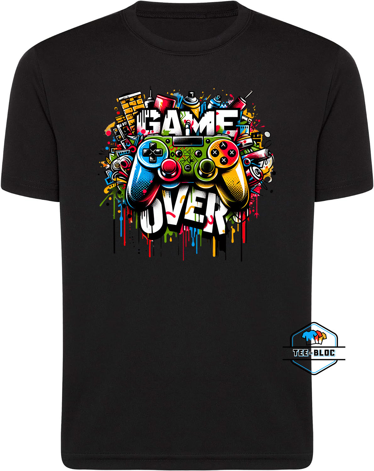 Game Over Men's Black Tee