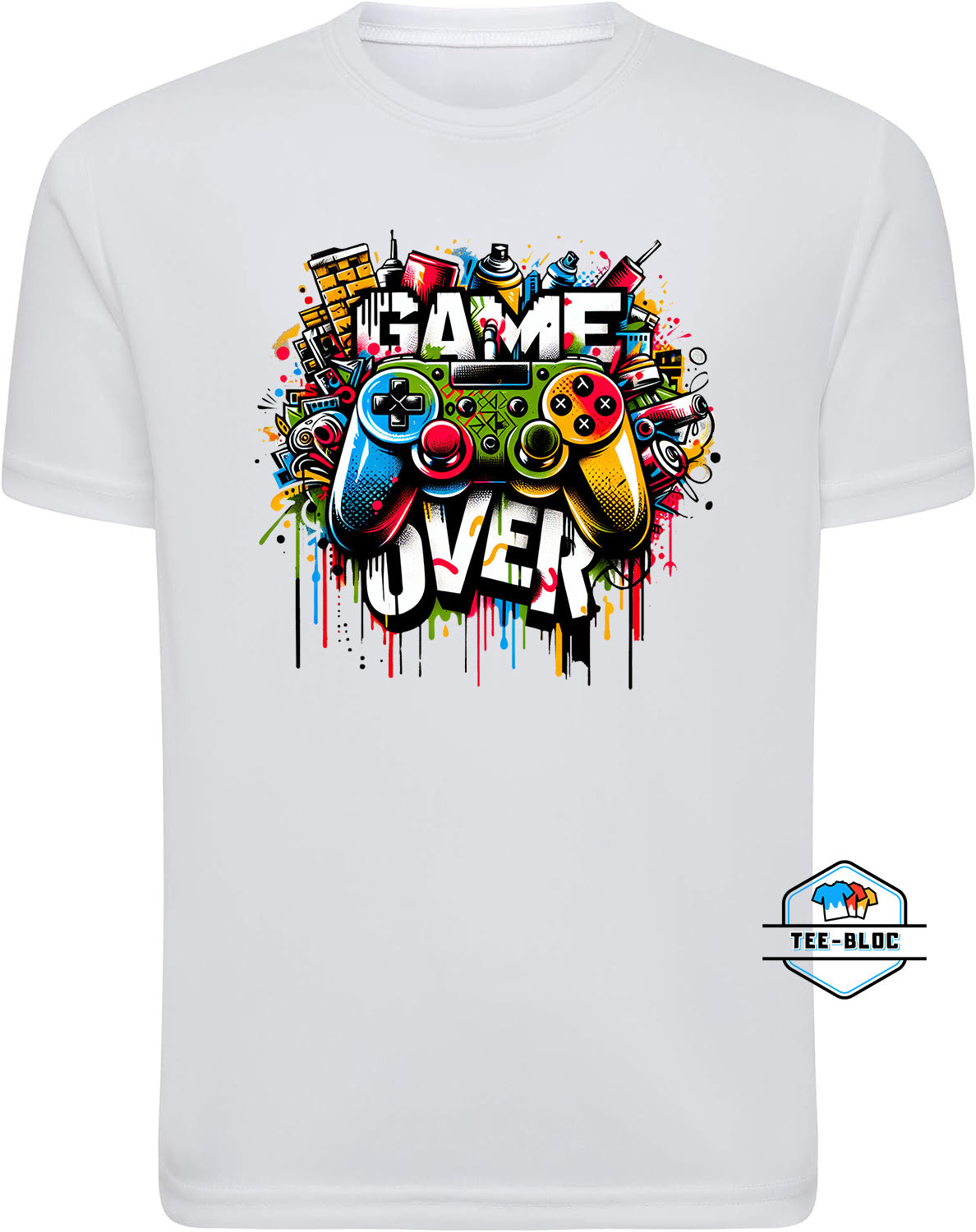 Game Over Men's White Tee