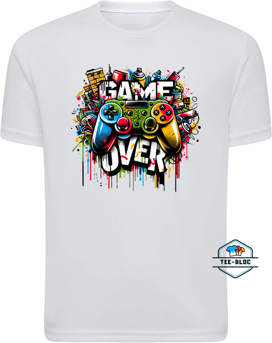 Game Over Men's White Tee