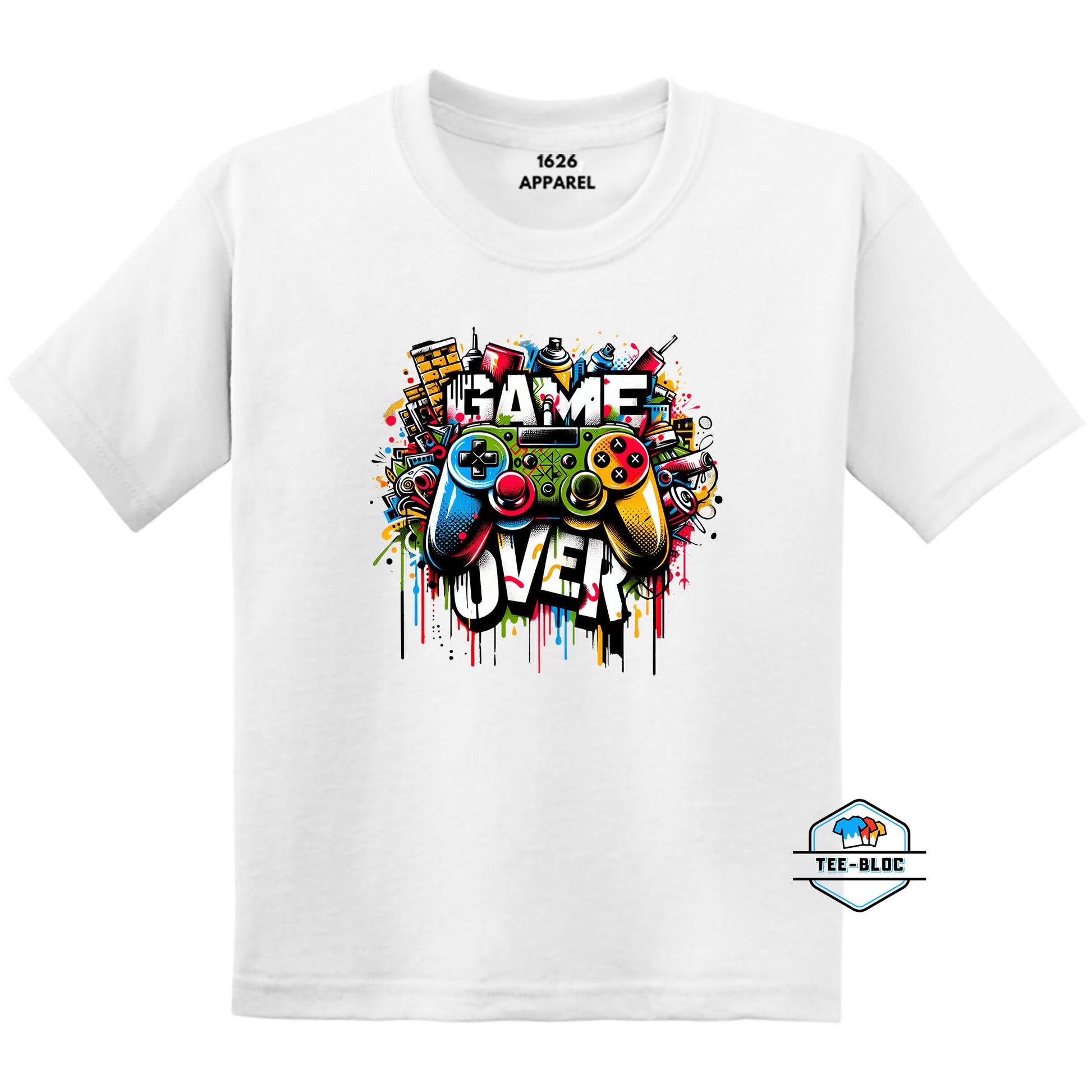 Game Over Gamer White Youth T-Shirts