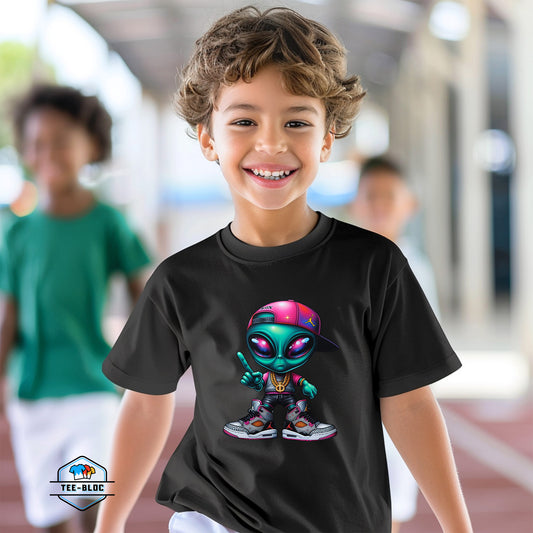 I'm the One Alien - Youth Black T-Shirts Model