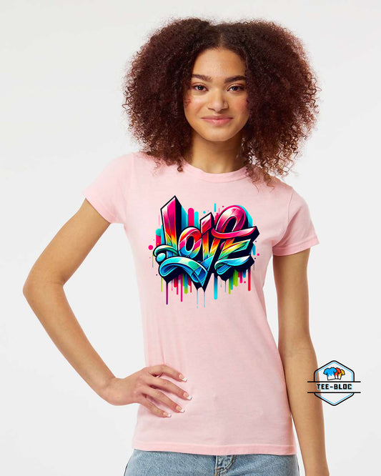 It's All Love Women's Pink T-Shirts