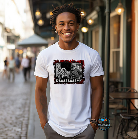 Jason Voorhees & Freddy Krueger Daaaamn Halloween T-Shirts White