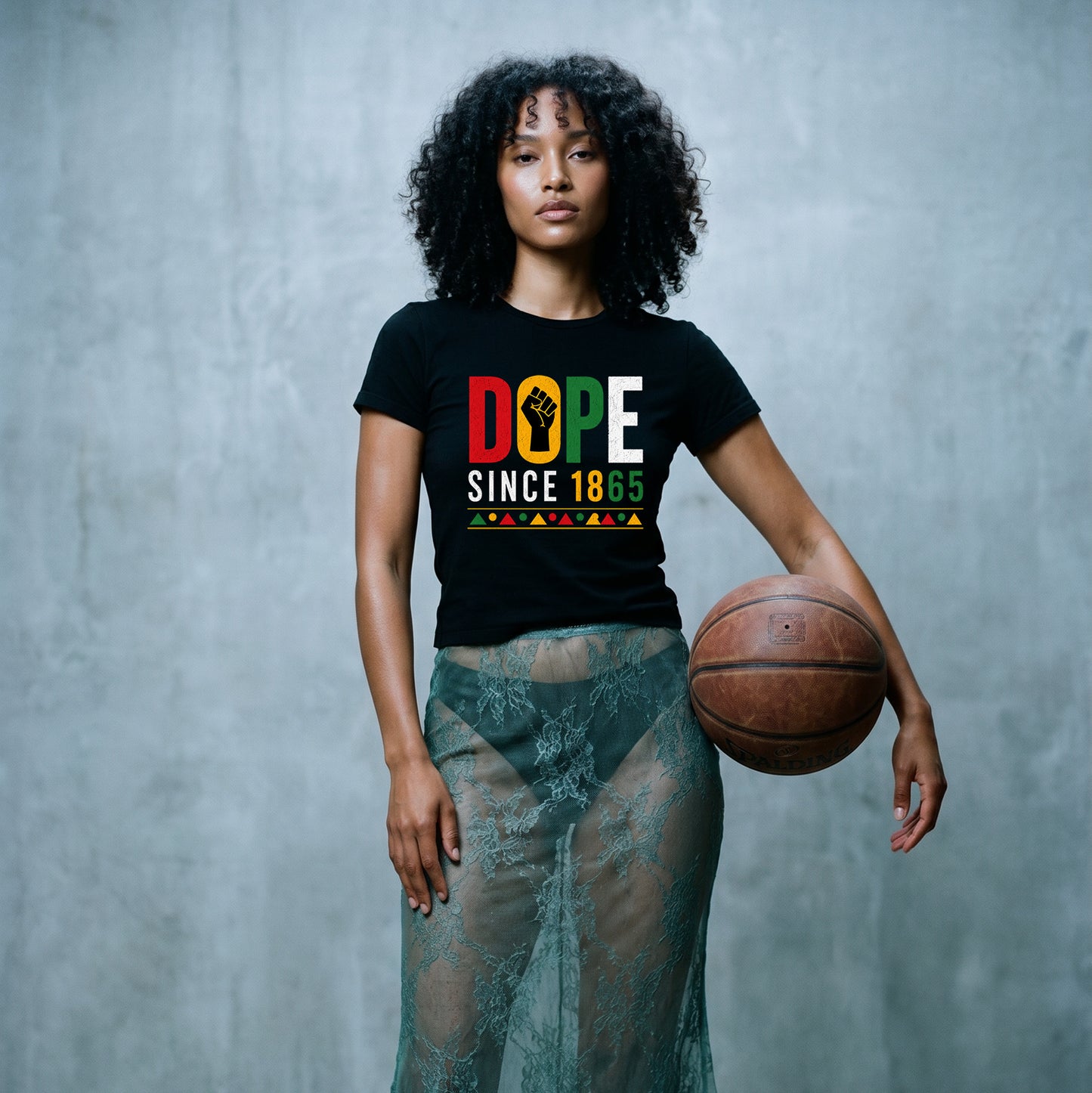 Juneteenth Dope Since 1865 Womens T-Shirts