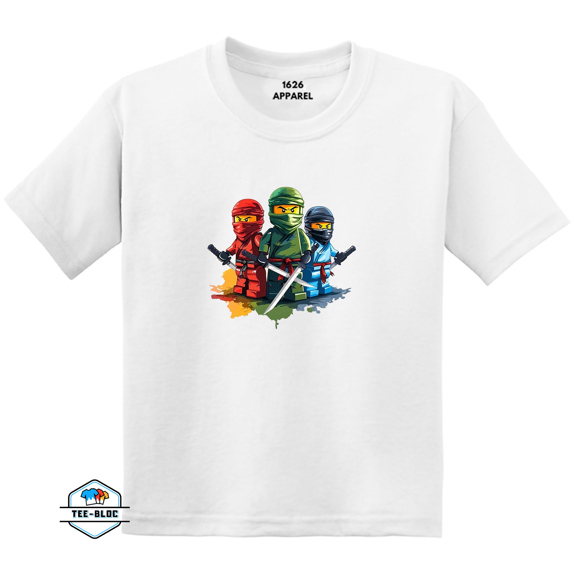 Kid's Lego Ninjago Graphic Printed White T-Shirts