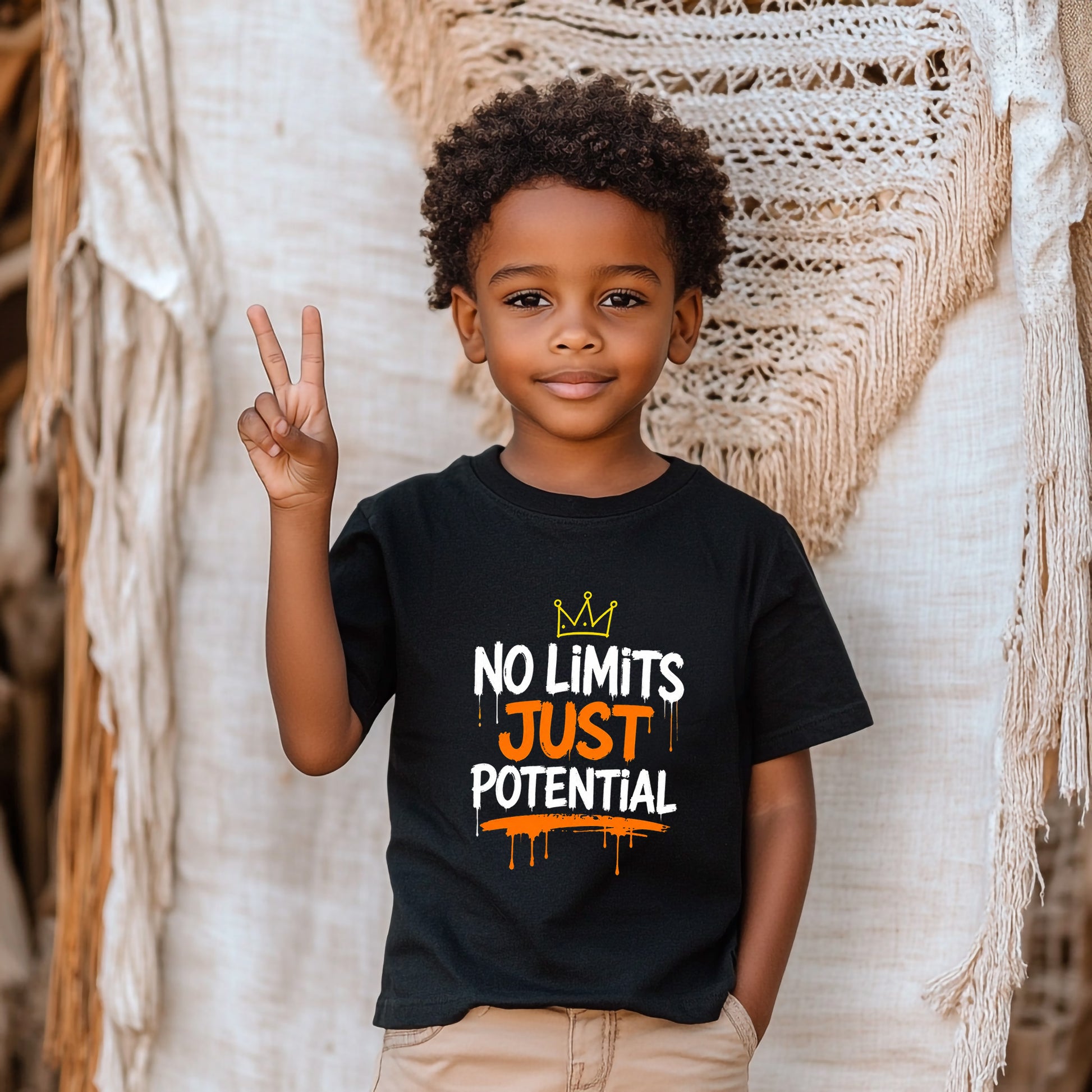 Kids No Limits Just Potential T-Shirt Model