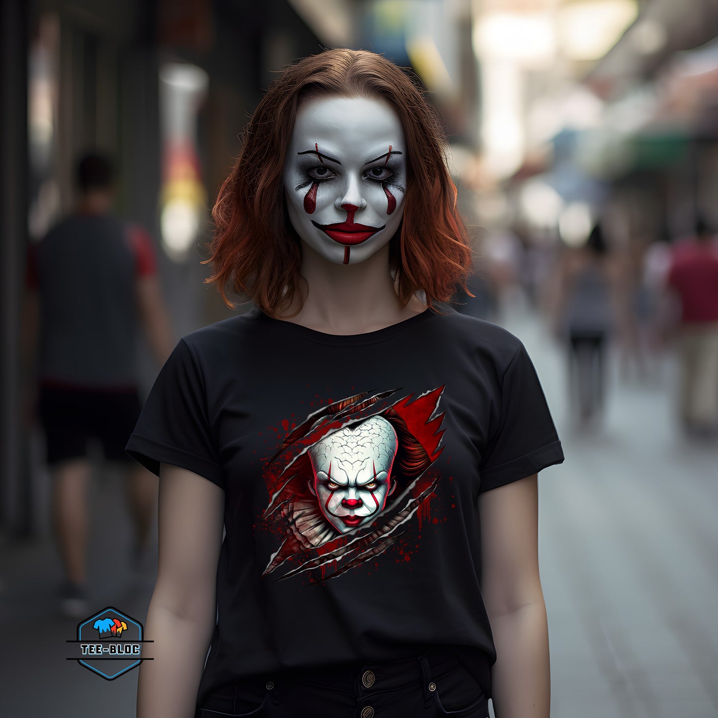 Scary Pennywise Halloween Female Tees