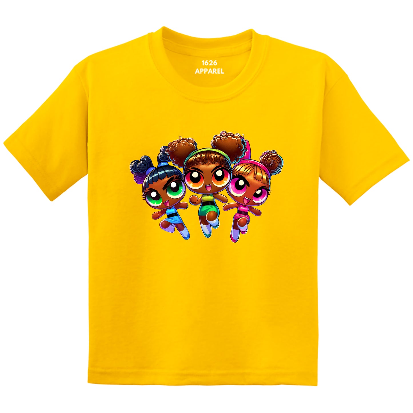 Power Puff Girls Yellow T-Shirts