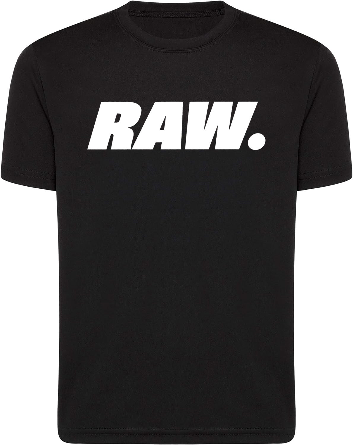 Black Raw Graphic Printed & Slogan T-Shirts 