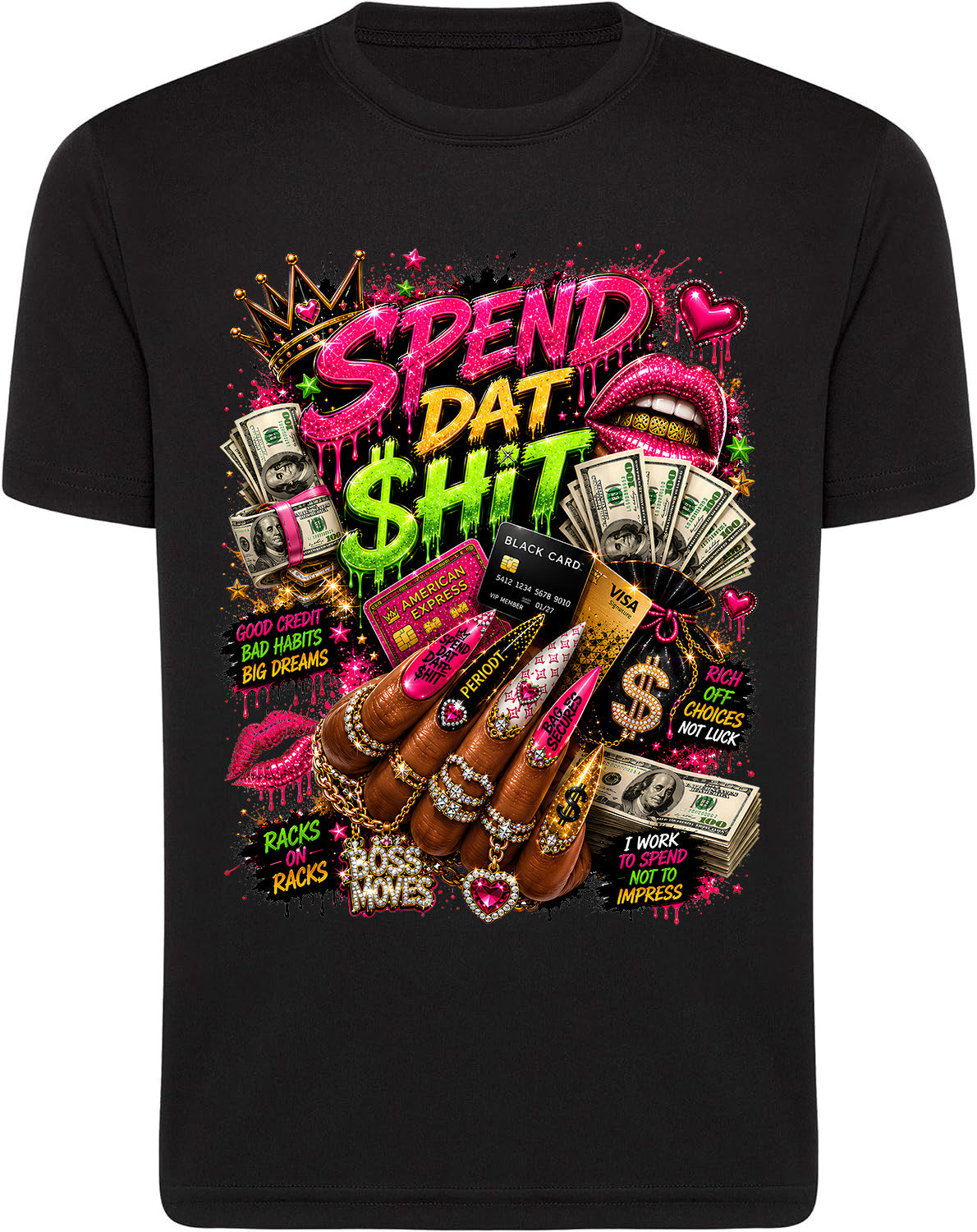 Black Yung Miami Spend Dat Shit Tee