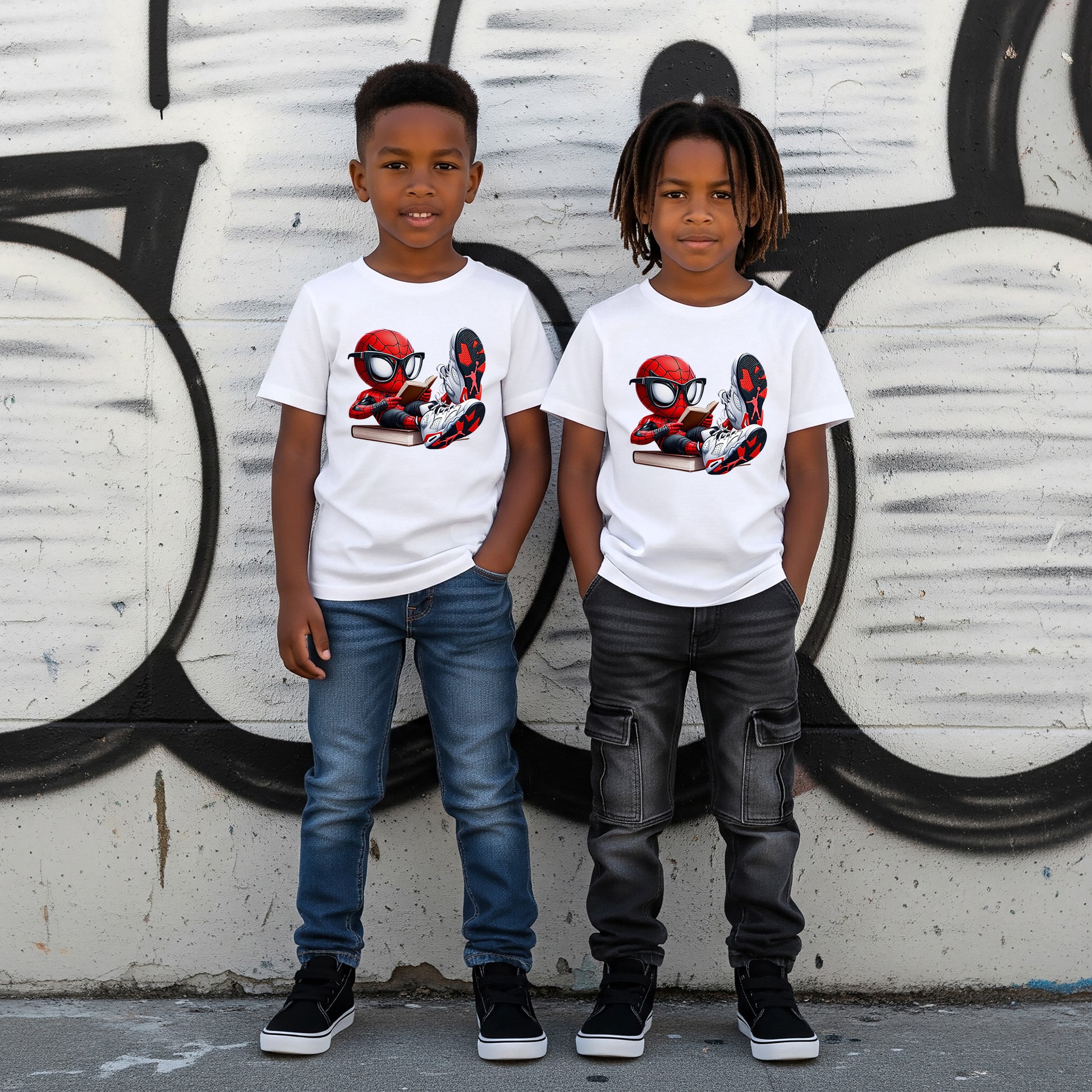 Spider-Boy Reading Book T-Shirts