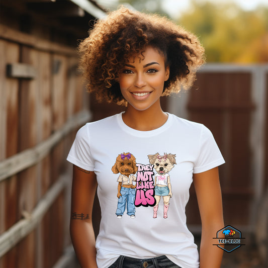 They Not Like Us - Hip-Hop Cartoon White Women's T-Shirts