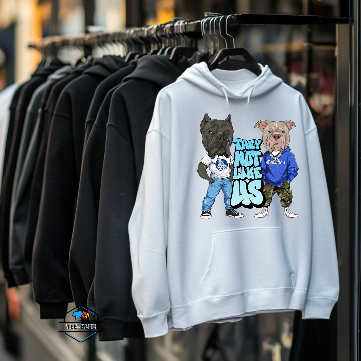 They Not Like Us Graphic Printed Hoodies Rack